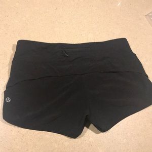 lululemon black speed up short
